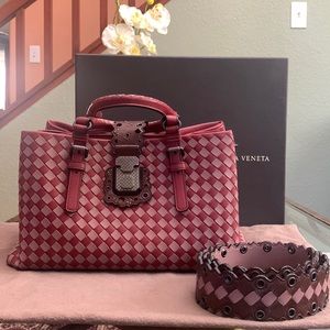 Rare Bottega Veneta Bicolor Roma with Wide Strap